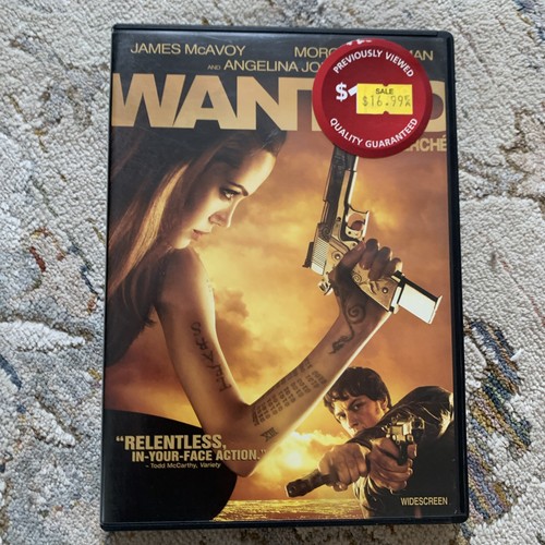 Wanted dvd 2008 widescreen - wanted, 2008,