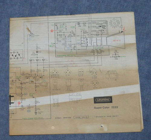 Schema elettrico originale per