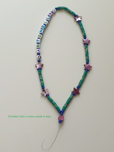 Phone strap beads catenella