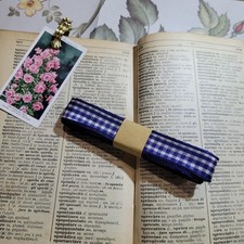 Nastro Bianco Blu Royal Quadretti Country 15mm 2mt Lavori Creativi Nastrino 