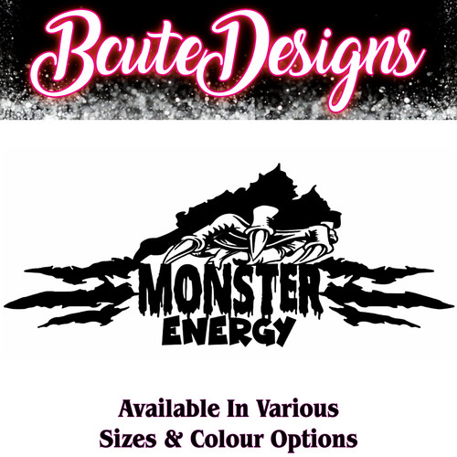 Monster energy claw vinile - monster,