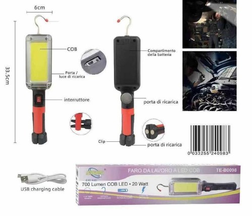 Torcia lampada lavoro led - torcia,