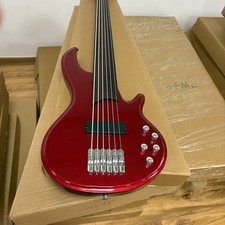 Basso Elettrico Fretless Rosso