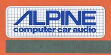 Adesivo Sticker Vintage Autocollant Aufkleber Auto Tuning ALPINE Car Audio