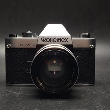 Macchina fotografica tedesca Rolleiflex SL 35 con obiettivo Planar 1.8/50. Buono