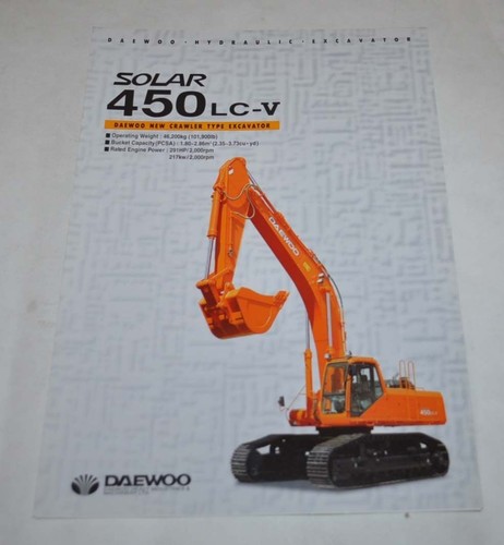 Brochure depliant escavatore
