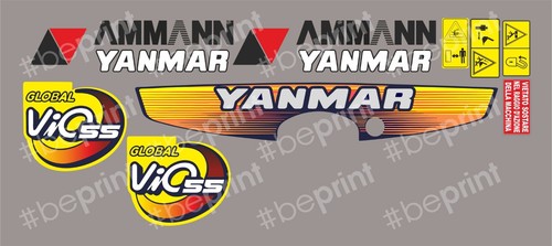 Kit adesivi stickers - stickers, yanmar