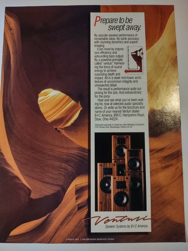 Bic venturi speaker systems - bic,