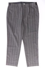 ✅ Uniqlo pantaloni per le signore taglia 44, XL rigato grigio di poliestere ✅