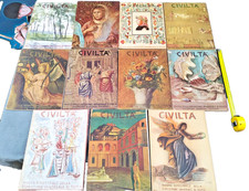 CIVILTà RIVISTA ESPOSIZIONE ROMA -11 VOLUMI  COMPLETA   1940 / 1942- PUBBLICITA'