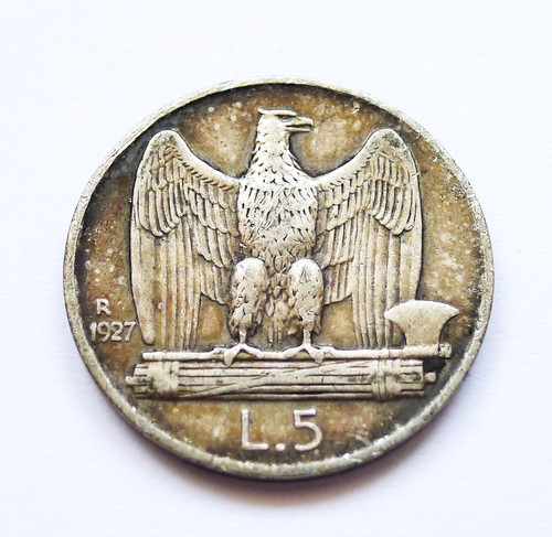 Italia lire 1927 - italia, vittorio