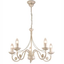 Lampadario shabby bianco