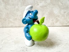 Puffo 20160 Apple Mela Verde Smurf Peyo Schleich Made In W. Germany 1982