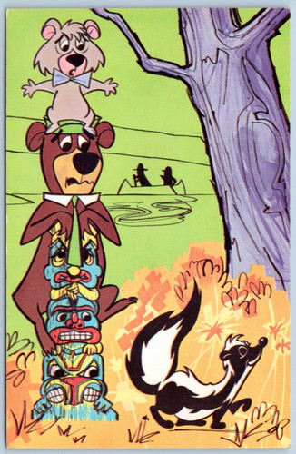 Cartolina yogi bear - yogi, boo