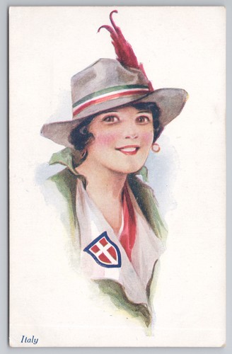 Patriotic italy glamour woman - patriotic,