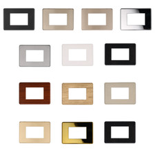 PLACCHE SLIM COMPATIBILI BTICINO AXOLUTE  PLACCA  3 4 6 POSTI