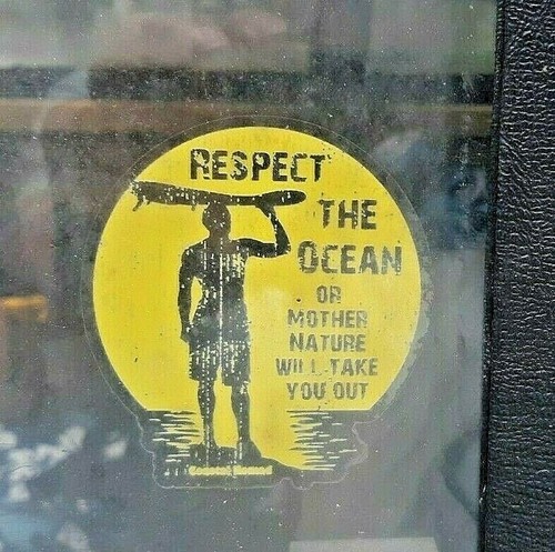 Adesivo respect ocean coastal - adesivo,