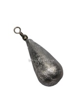 PIOMBO FONDERIA ROMA PERA CON GIRELLA OTTONE PESCA SURF CASTING 