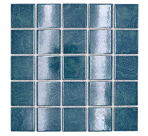 Mosaico ceramica blu - in,