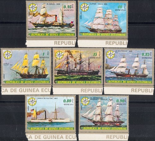 Guinea equatoriale 1976 - navi, a