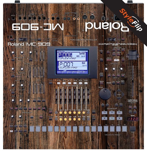 Roland 909 skin legno - roland, |