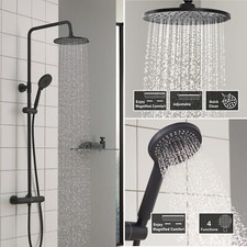 Doccia a pioggia nera con