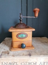  MACININO MACINA CAFFE' IN LEGNO E FERRO VINTAGE ITALIANO 3 TRE SPADE VINTAGE 