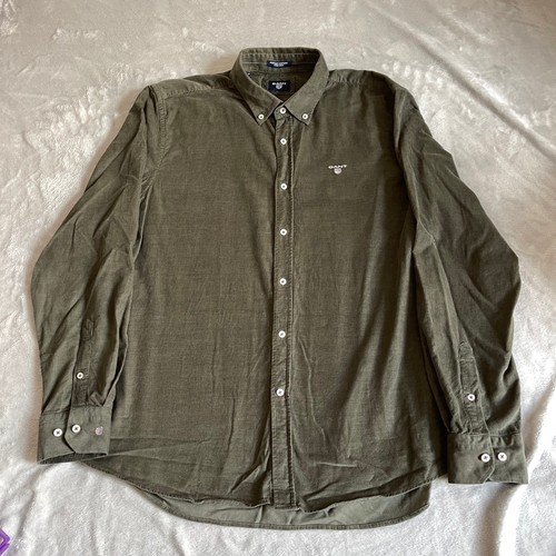 Camicia uomo gant verde - xl,