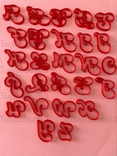Alfabeto Mod.Elegante - Lettere Maiuscole - Formine Cookie Cutter per nomi