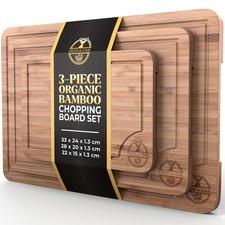 Set tagliere bambù cervo e