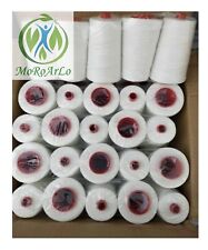 Filo per cucitrice manuale 100% Poliestere 1000 mt. 10 rotoli di filo per sacchi