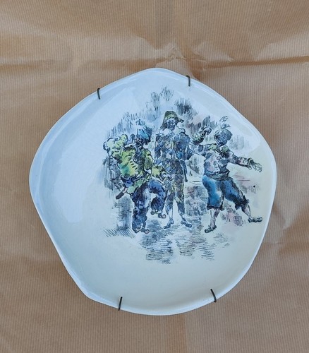 Tondo ceramica arlecchino - ceramica,