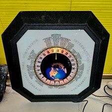 INTERNATIONAL TIME COMPARISON CLOCK Orologio Luminoso Fuso Orario