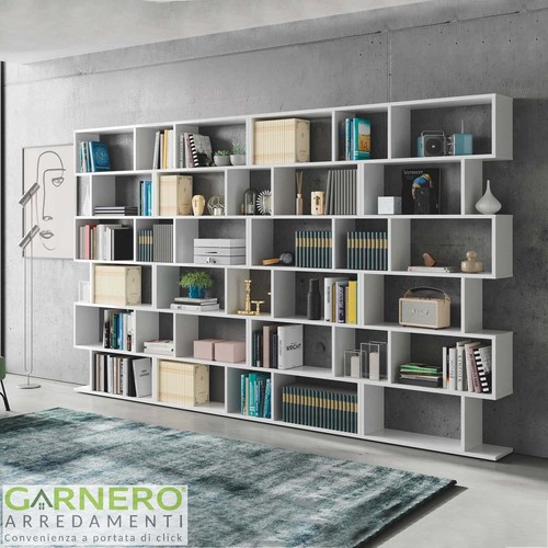 Parete libreria moderna