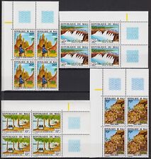 Mali 1974 Paesaggi Barche da Pesca Fiume Cammello Montagne Rocce Cascata BL4 MNH