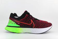 Nike React Infinity Run Flyknit 3 nero sirena rosso verde colpo DH5392-003