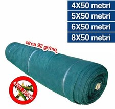 TELO RETE RACCOLTA OLIVE ANTISPINA ANTISTRAPPO RINFORZATO ROTOLO 50MT 85 GR 3382