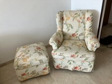 POLTRONA BERGIERE CON PUFFO