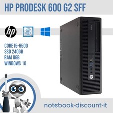 HP Elitedesk 600 G2 SFF Core i5-6500 DDR4 Ram 8Gb SSD 240Gb Desktop PC GRADO A-
