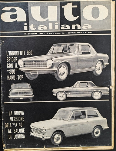 Auto italiana 1961 - italiana, 26/1961