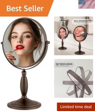 Specchio trucco bronzo antico
