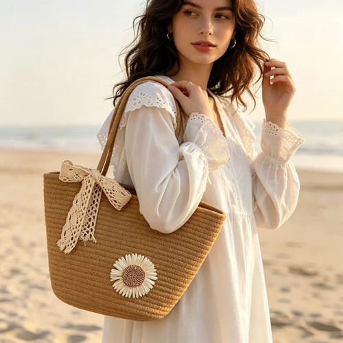 Borsa paglia donna - borsa,