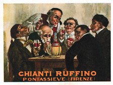 PUBBLICITA' 1929 VINO CHIANTI RUFFINO PONTASSIEVE FIRENZE BAR TRATTORIA OSTERIA