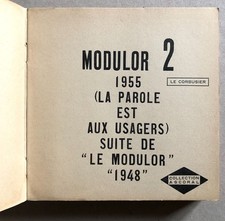 Le Corbusier — Modulor 2 — é.o. — Architecture d'aujourd'hui  "Ascoral" — 1955.