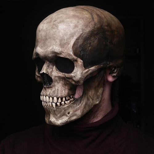 Maschera halloween elmetto - maschera,