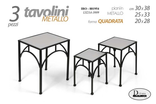 Set tavolini colonnina - tavolini,