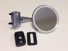 1 SPECCHIO ROTONDO UNIVERSALE A MORSETTO CON GUARNIZIONE