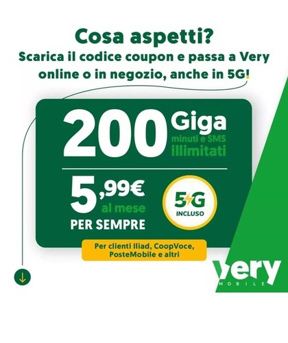Verymobile coupon sconto buono - coupon,