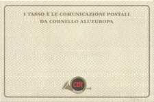folder poste italiane -i tasso e le comunicazioni postali da cornello all'europa