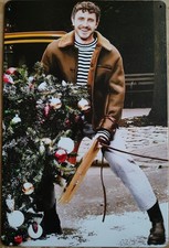 Insegna Latta PAUL MESCAL 8X12 Celebrità Attore Sexy SNL Paracolpi Natale Vacanze